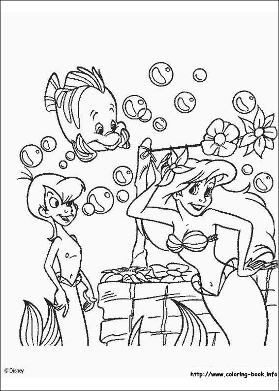 The Little Mermaid coloring picture